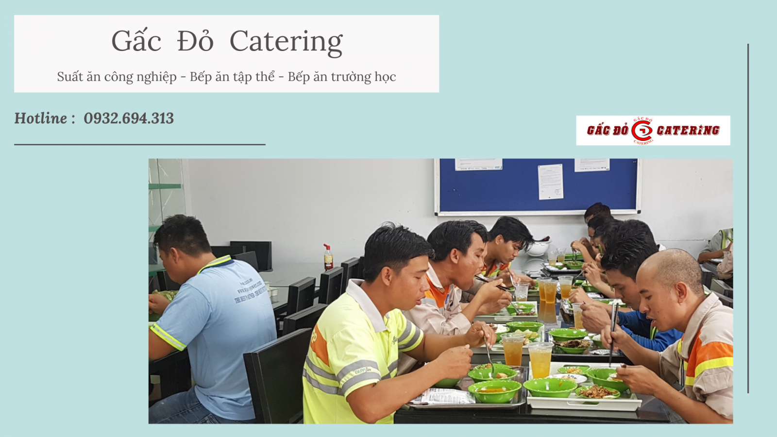 Suất  ăn công nghiệp Gấc đỏ Catering